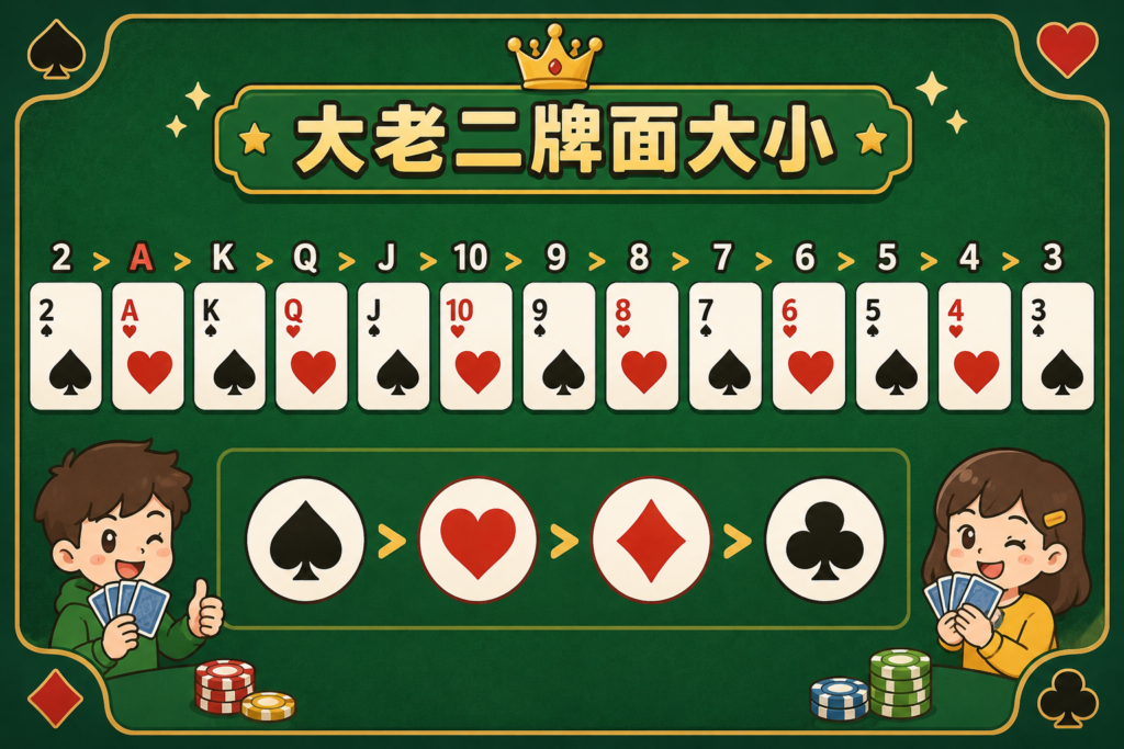 大老二, 大老二玩法, 大老二規則, 大老二怎麼玩