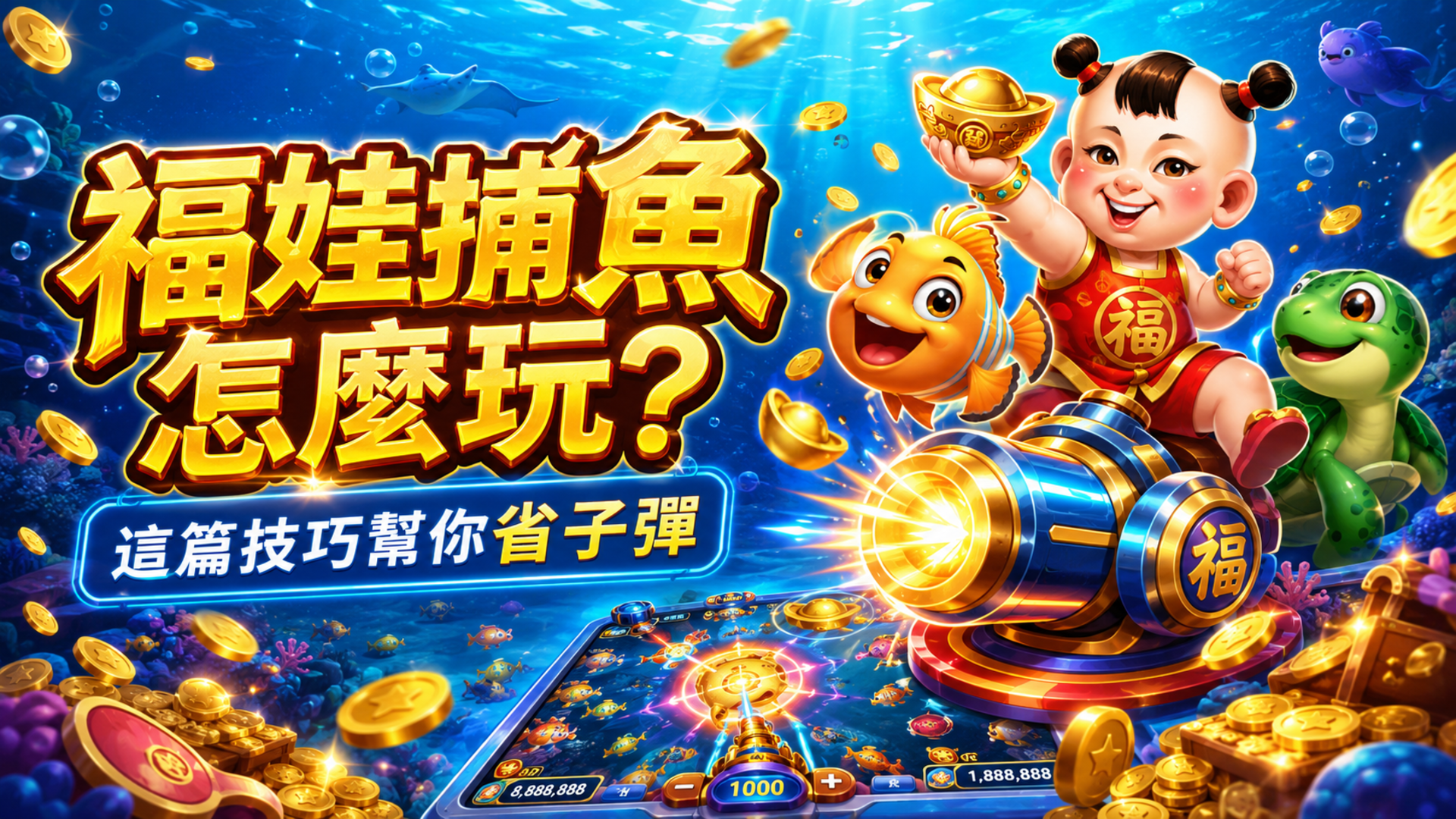 福娃捕魚, 福娃捕魚試玩, 福娃捕魚攻略, RSG電子, 捕魚機推薦