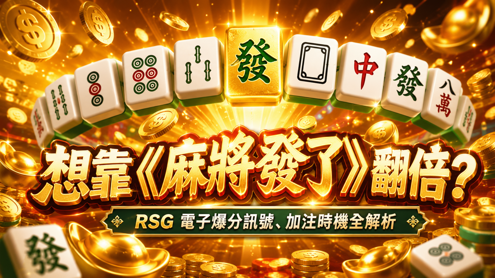 麻將發了, 麻將發了老虎機, RSG電子, 老虎機推薦, EF易富娛樂城